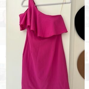 Pink One Shoulder Dress Size XS/S
